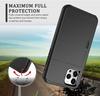 Armor Slide Card Case For iPhone 15 14 13 Pro Max 12 Mini 11 12 Pro Max XS Max XR X Card Slot Holder Cover Wallet Slide Cover