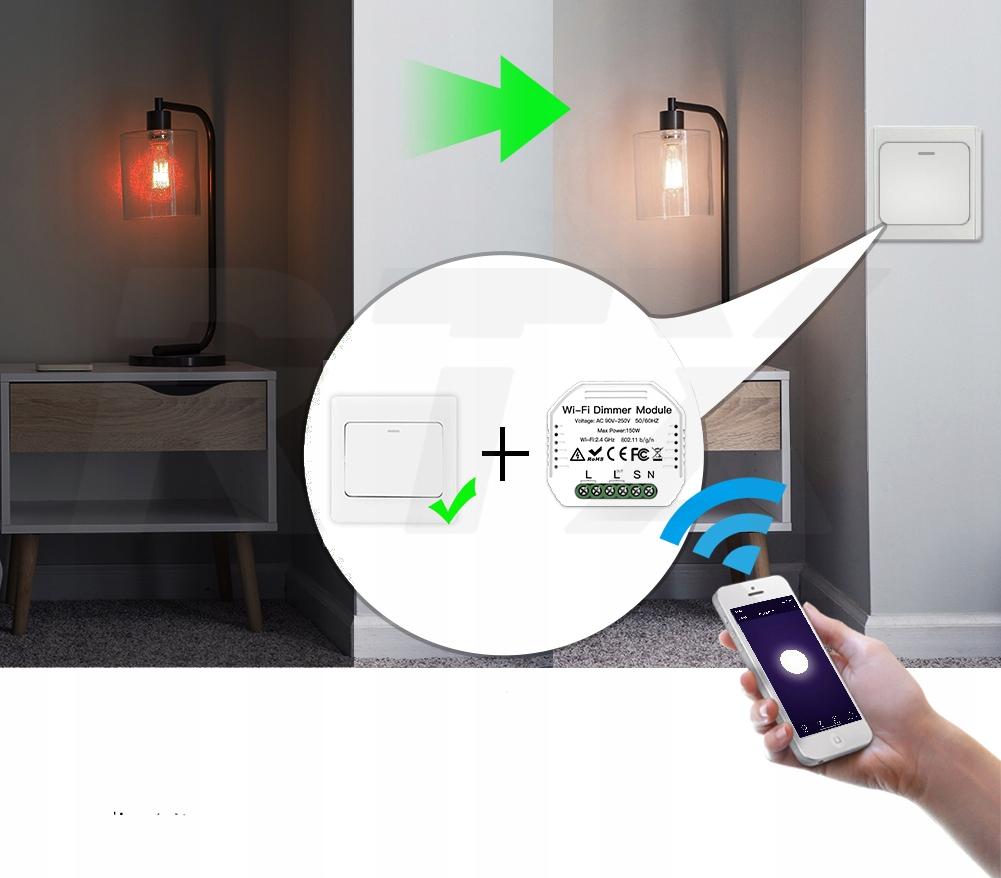 TUYA 2-Circuit WiFi In-Box Light Dimmer