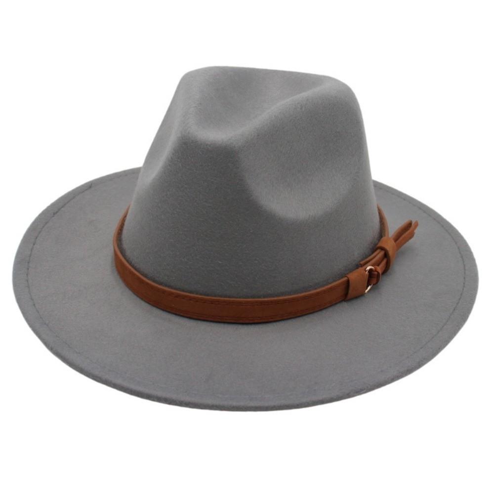 Artificial Suede Western Cowboy Hat Tibetan Style Jazz Fedora Hats Outdoor Riding