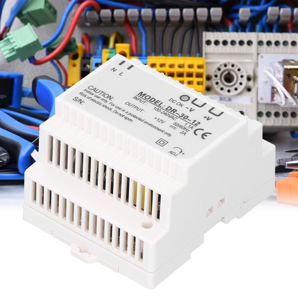 BERM Switch Power Supply DINRail Type Switching Transformer Driver DR3012 100-240VAC