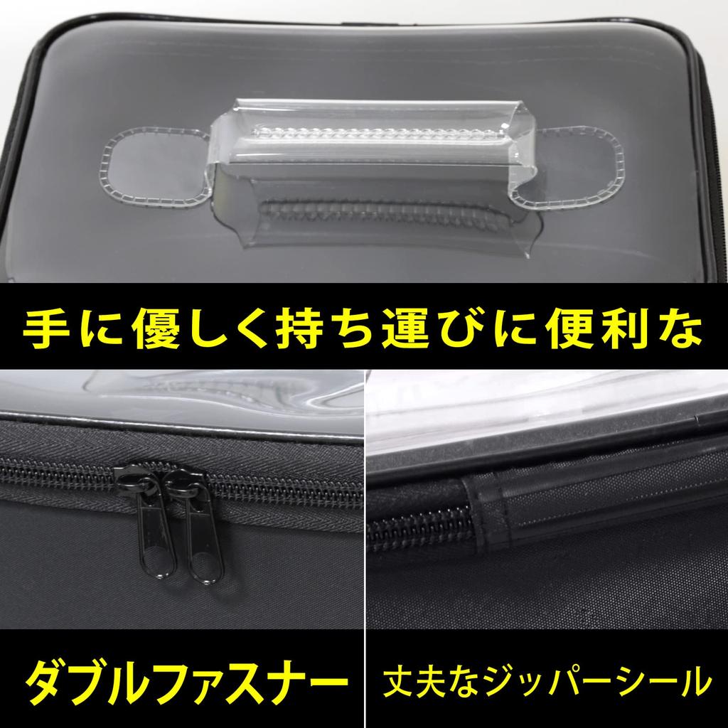 WATACHAMP Fishing Tackle Box, 3-Piece EVA Case Set, Tackle Case, Lure Case, Bucket, Clear Lid, Soft Handle, Easy To Carry, Multi-Functional…