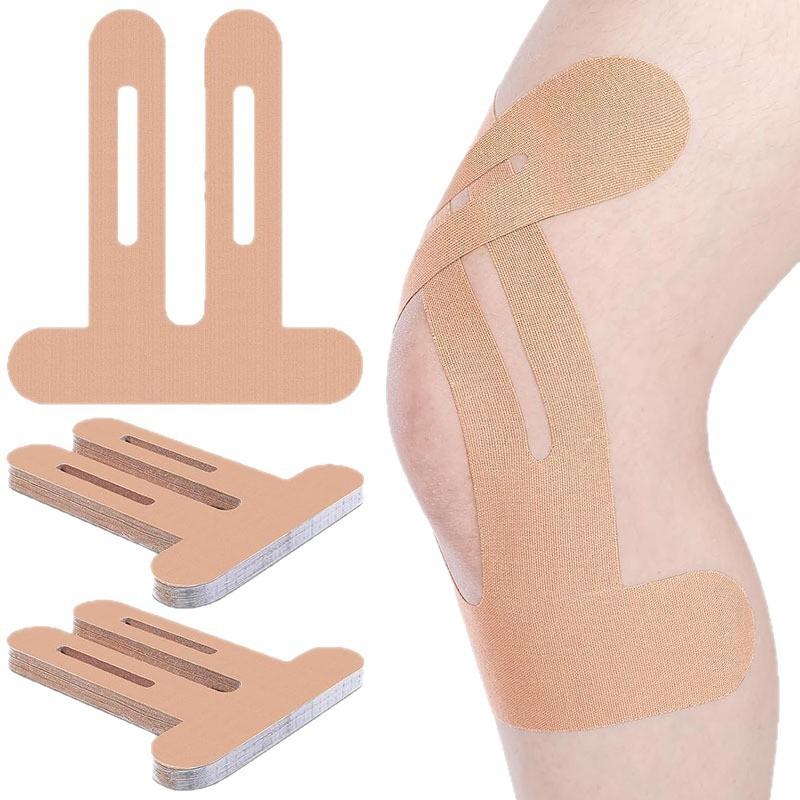 10Pcs Kinesiology Tape For Knees Waterproof Breathable Elastic Sport Tape Adjustable Knee Support