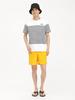 The North Face Short Sleeve Paneled Striped UV Size M Men's Tee, Quick-Drying, Protection, White,
