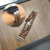 Universal 18/20/22mm China-Chic Vintage Bracelet for Samsung Galaxy 8 40/44mm classic 46mm natural wood strap for Galaxy Fit3