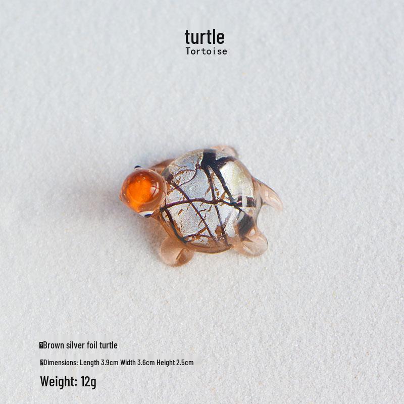 Ручная работа, стеклянные мультяшные животные, украшения - Декор  Краб и Черепаха