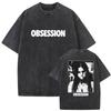 Obsession Why Don't You Love Me T-shirt Grafica Lavaggio Vintage Merchandising Film Harajuku Unisex Oversize Cotone Manica Corta Maglietta Top