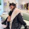 Winter New Imitation Fox Fur Collar Down Cotton Clothes Women's Imitation Fur Jacket Women's Warm Long Loose