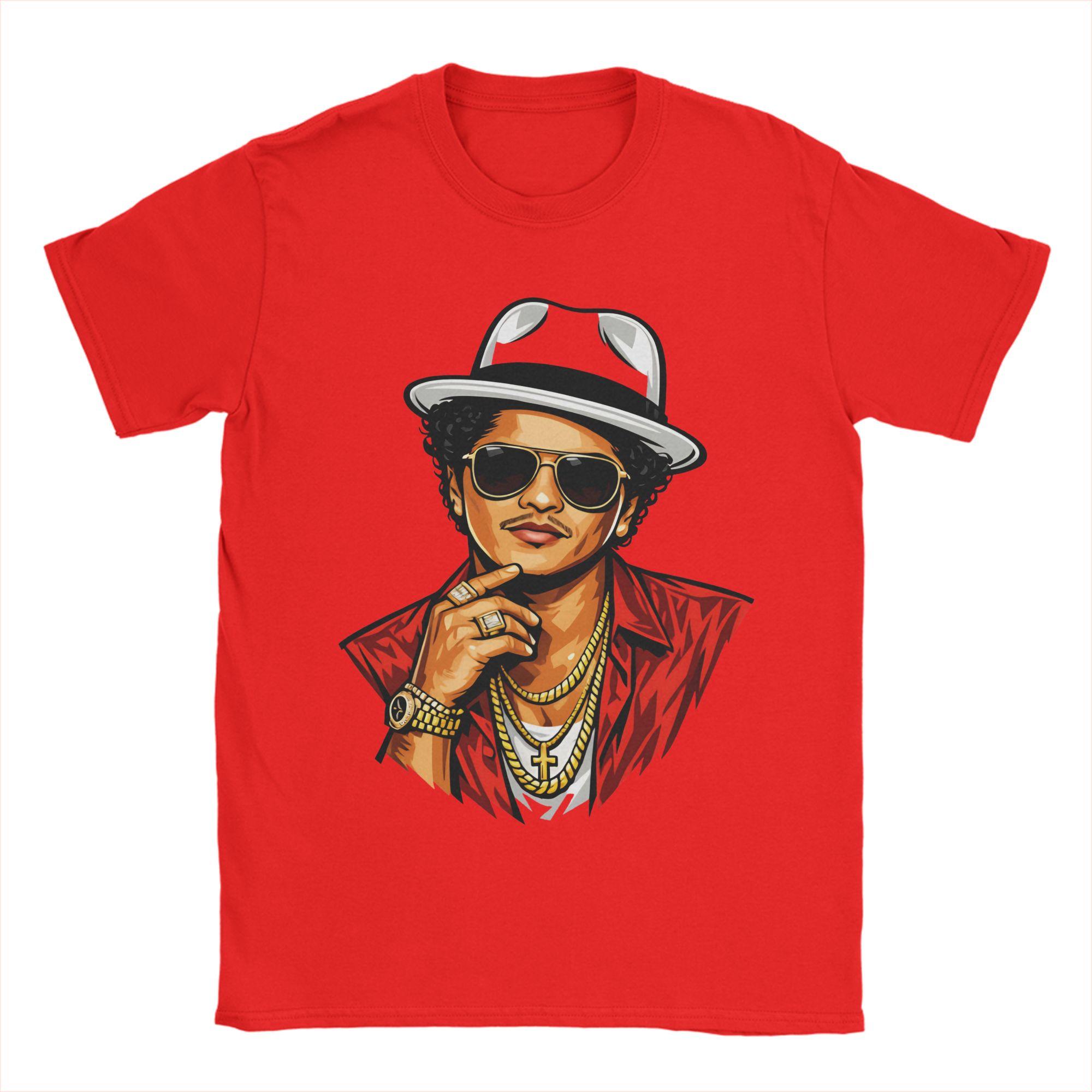 

Unisexs TShirt Bruno Mars The RoUnisextic Tour 2026 Casual Cotton Tee Shirt Short Sleeve T Shirt Round Collar Clothes Gift Idea S