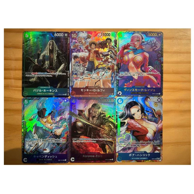 One Piece Diy Monkey Roronoa Zoro D Luffy Self Control Collect Signature Trading Flash Card Anime Cartoon Lovely Gift 63*88mm