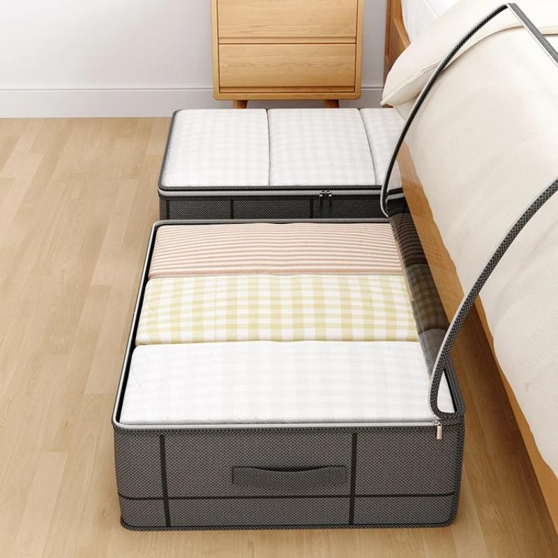 large clothes storage bag under bed Foldable quilt clothes storage bag doggy bag Bedroom dormitory organizer bag