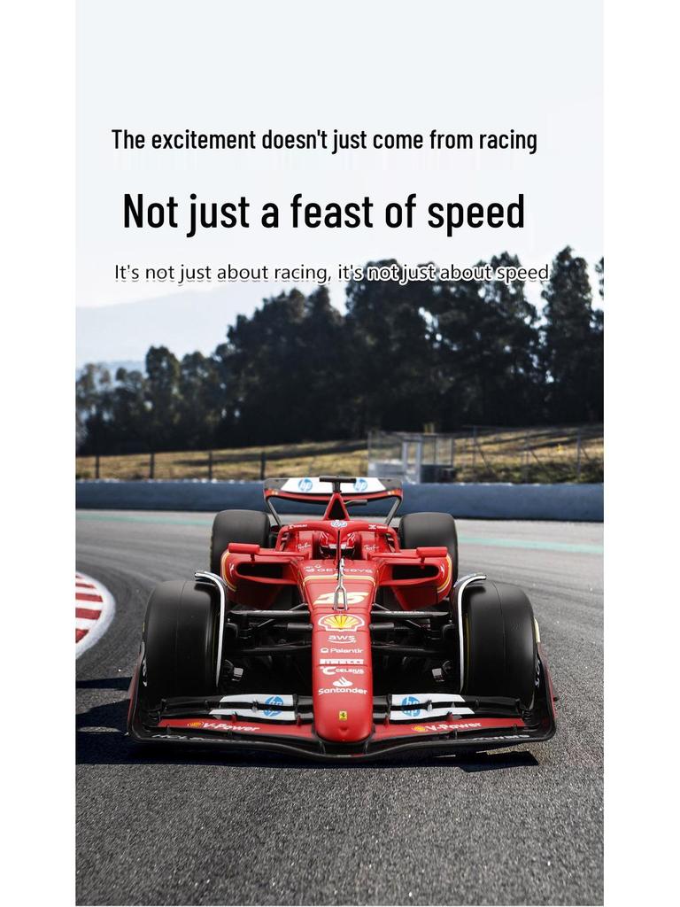 Bburago Ferrari SF24 1:18 Formula 1 Alloy Racing Car Model (2024)