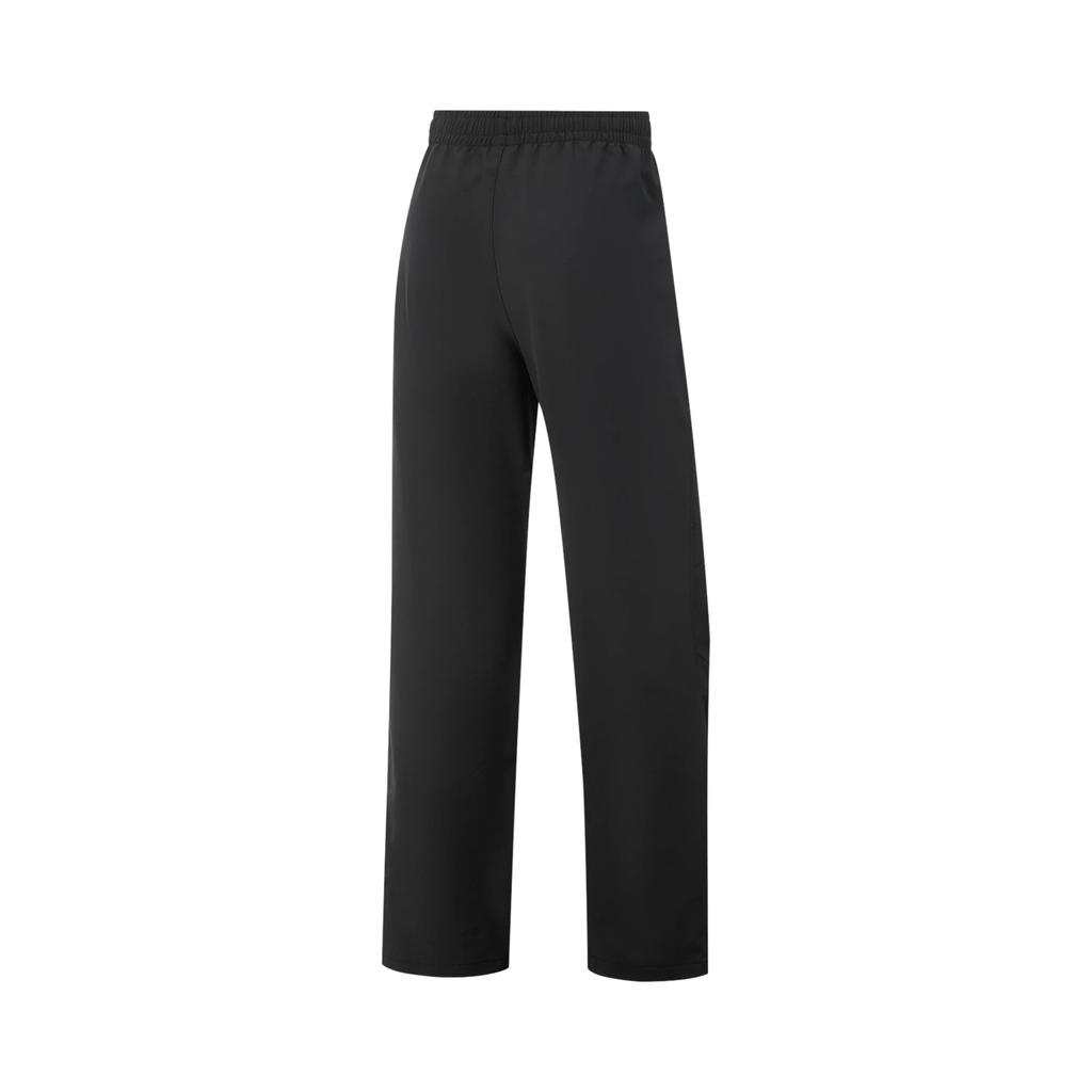 Li Ning Solid Color Mid Waist Versatile Loose Straight Leg Sports Pants Women Bottoms AYKV898-1