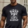 Pretty Im A Biker Dad Like A Normal Dad But Cooler TShirt Funny Present For Mens Short Sleeve TShirts Oneck Top Tees