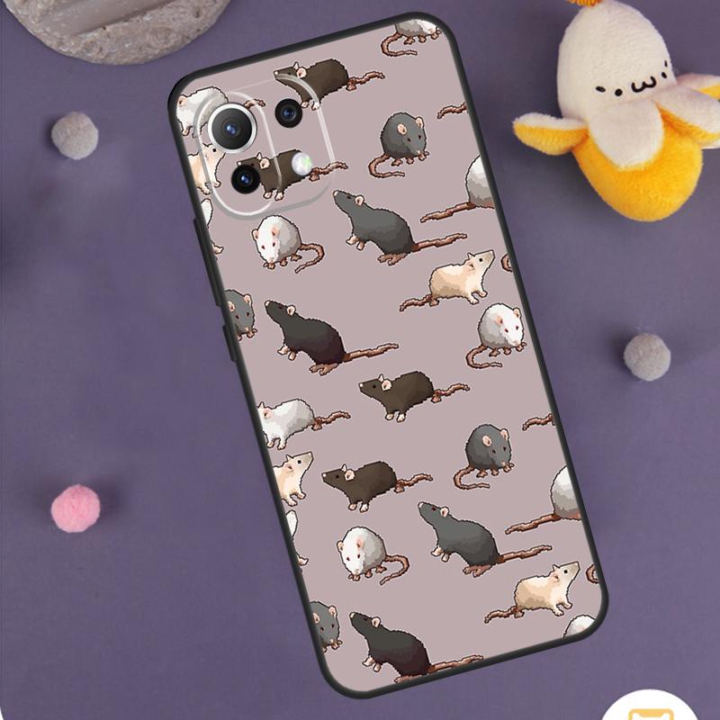 Cute Cartoon Animal Rat Case For Xiaomi 15T Pro 13T 14T 14 15 Ultra 17 Pro Max POCO F8 Pro F5 F6 F7 X5 X6 X7 Cover