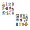 Clothes Reflective Box Classification Underwear Sticker Label Boy Storage Little Boy Stickers Reusable Stickers For Girls