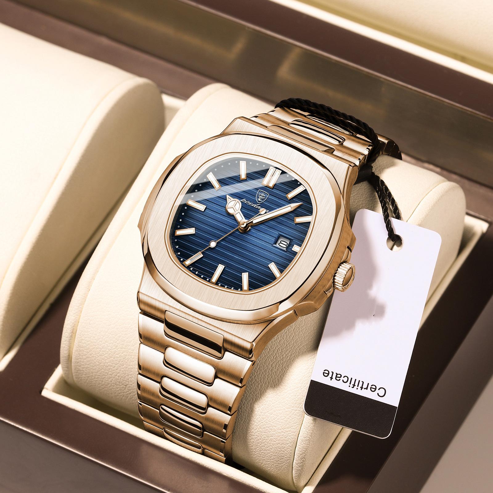 

Новые брендовые мужские часы, ультратонкие водонепроницаемые, роскошные модные кварцевые наручные часы с календарем и светящимися часами