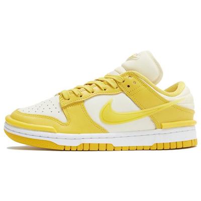 Damen Dunk Low Twist Vivid Sulfur Damen Sneaker Gelb Kokosmilch Weiß DZ2794-100