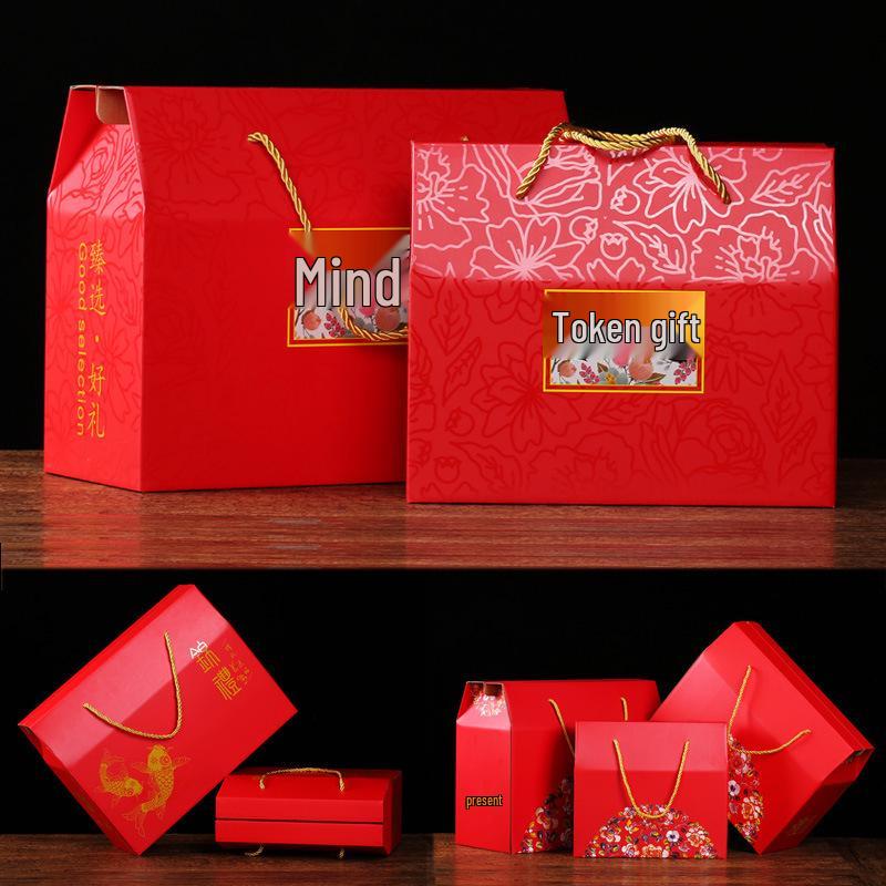 Longze Mid-Autumn Mooncake & Pastry Gift Box with Braised Food and Dried Fruit Specialty