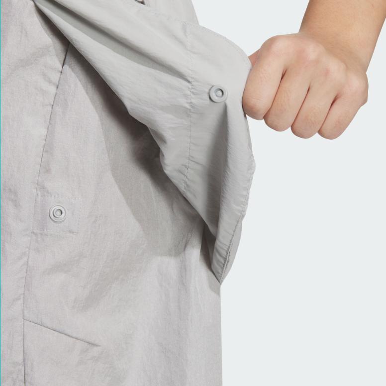 Adidas Woven Shorts Solid Color Minimalist Water-Resistant Cargo Style Loose-Fit Sports Casual Shorts Women Shorts Light-Gray JJ1597