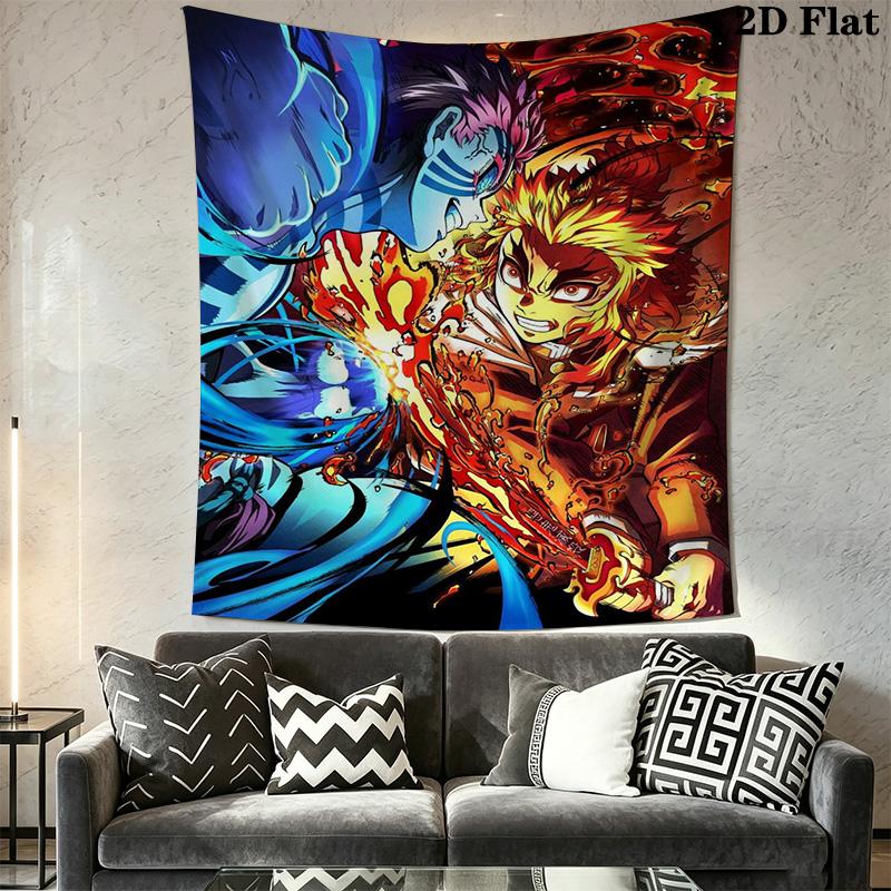 Demon Slayer Pattern Home Decor Tapestry, Wall Hanging, Decorative RV Wall Cloth.SGT0917332