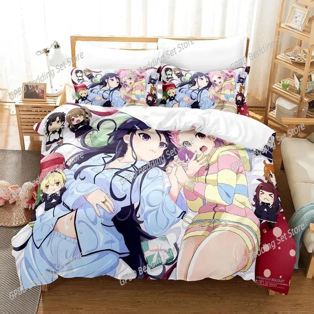 Assault Lily Bouquet 3D NEW Duvet Cover Pillowcase Bedding Set Adult Boy Girl Bedroom Decoration Children Single Double Large