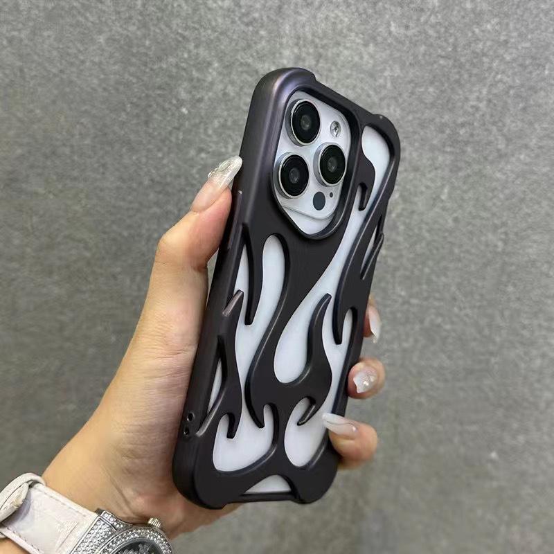 

Подходит для чехла для мобильного телефона Samsung S24ultra Пламя Полый S23 Охлаждающий S22 Дышащий A55 A54 A16 A15 Samsung A06 5G