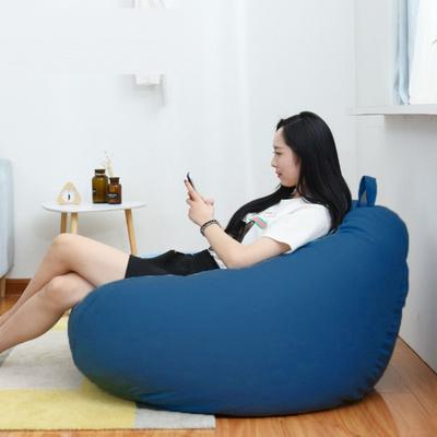 Home Decoration Comfortable Bean Bag Chair Sofa Cover Removable Washable Lazy Sofa Cover Breathable Soft Puff Couch Cover Adults