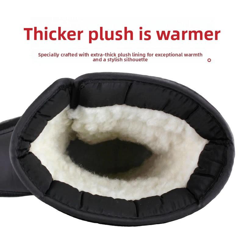Men's Shoes Fashion Thickened Snow Boots Winter Non-Slip Warm Shoes for Women Plus Velvet Couples Cotton Shoes for Men and Women