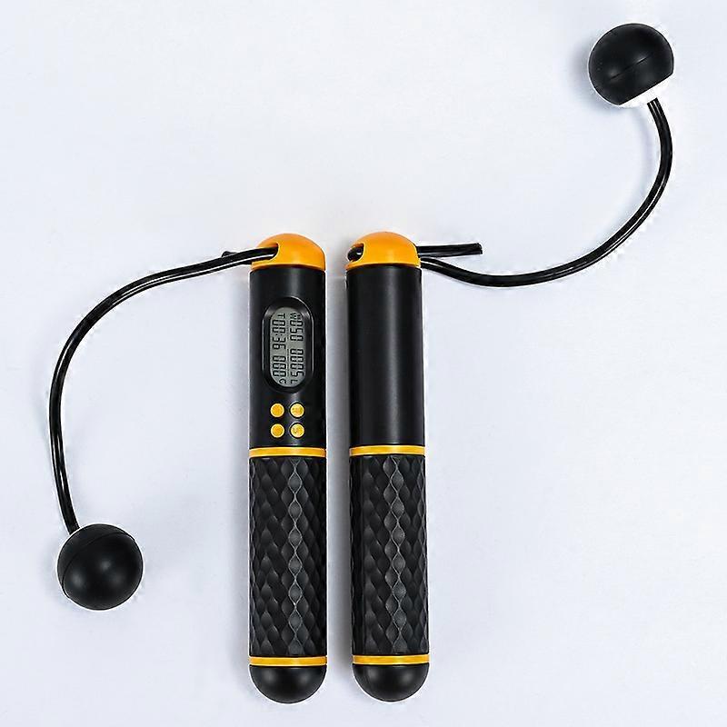 Springseil, Digitales Gewichts-Schnurloses Seilspringen, Verstellbares Kabelloses Springseil Kompatibel Mit Heimfitness-Übungstraining Kompatibel schwarz1p