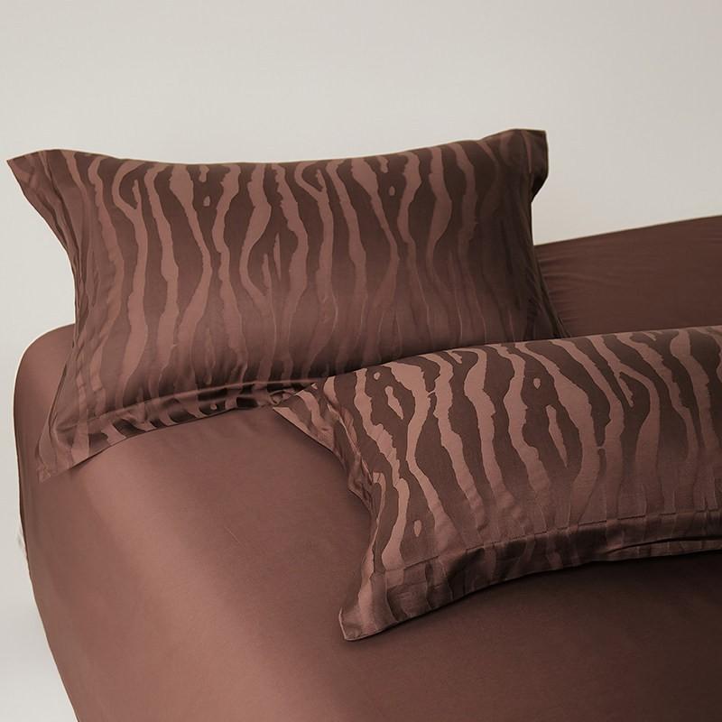 Luxury 100S Egyptian Cotton Jacquard Pillowcases Set Of 2 Hotel-Style Bedding Premium Soft Breathable Sleep Comfort
