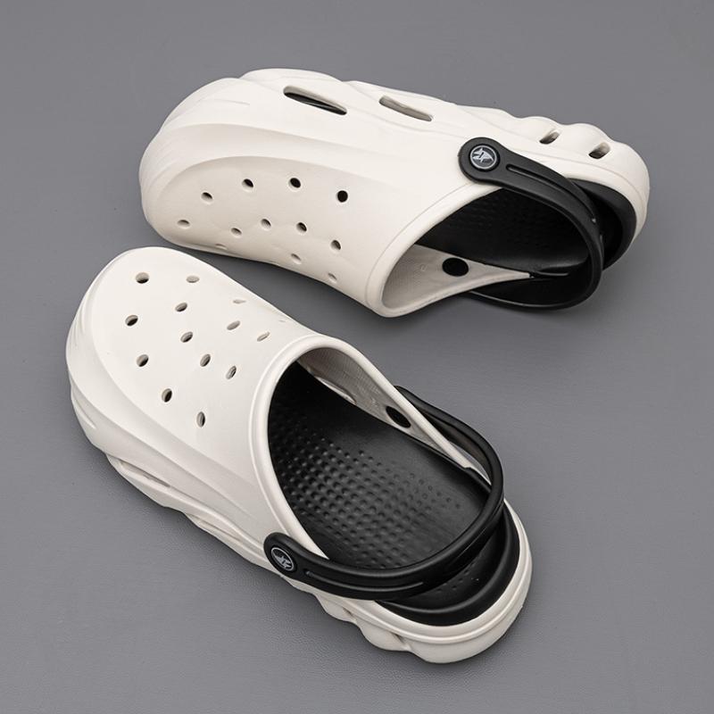 Herren Sommer Clogs Sandalen Eva Hausschuhe Mann Color Blocking Design Schuhe Mode Sandalen Herren Flache Plateau Sandalen Komfortsohle