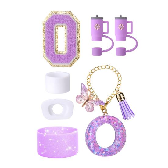 7Pcs Cup Accessories Set for 30/40oz Tumbler Silicone Straw Lid Spill-Proof Stoppers Handle