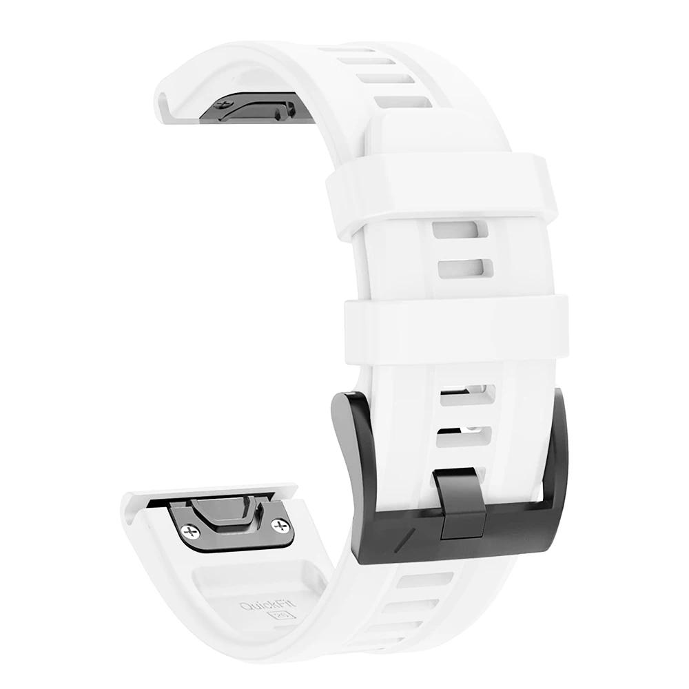 26MM 22MM Silicone Watch Band Straps For Garmin Fenix 6X 6 6S Pro 7X 7 Easyfit Wristband Fenix 5 5X 5S Plus Smartwatch Bracelet