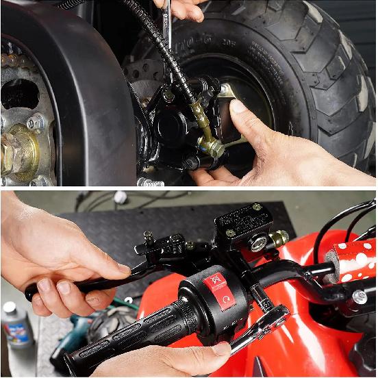 Motorcycle Rear Hydraulic Disc Brake Master Cylinder Caliper Assembly Brake Pump For 50 - 125CC ATV Quad Off-road Dirt Bike