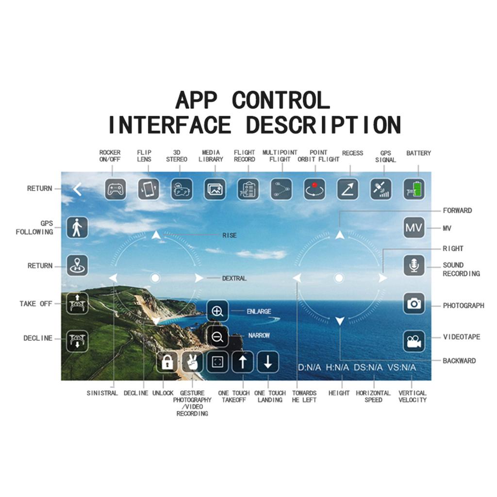 רחפן RC עם מצלמה 4K גימבל 3 צירים מנוע ללא מברשות 5G Wifi FPV GPS קוואדקופטר 1200 מ' שליטה