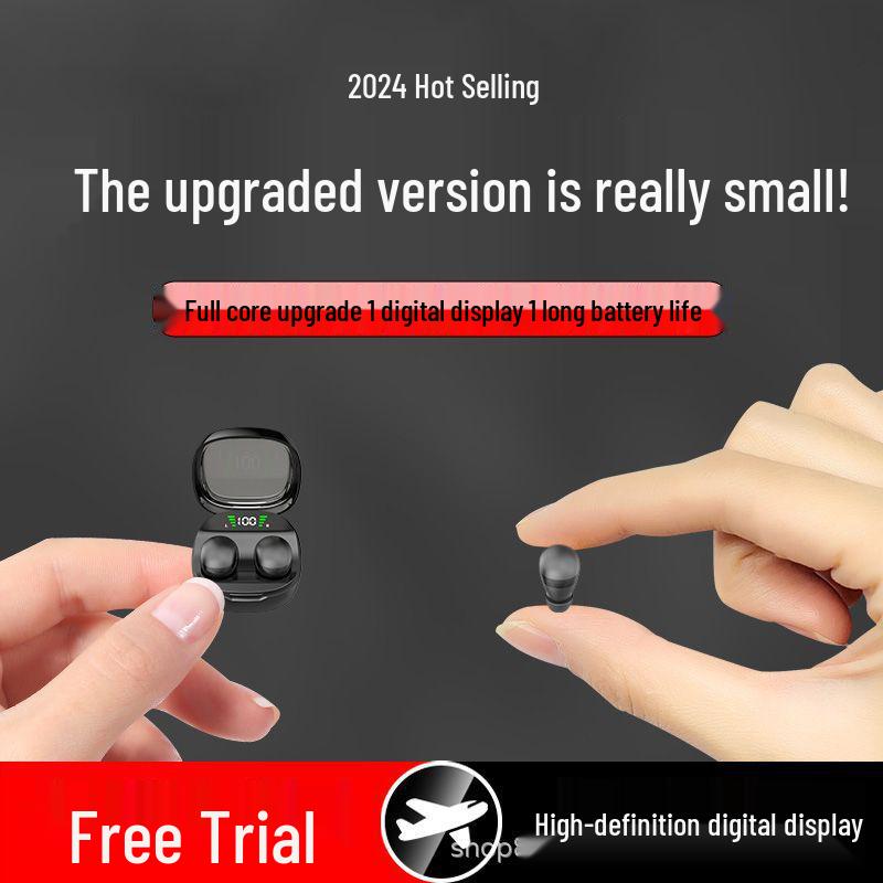 Q33 Ultra-Small Bluetooth Wireless Earbuds: Invisible In-Ear Design, Super Small Sleep Model.