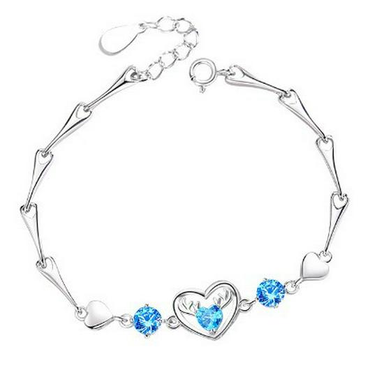 Heart-Shaped Deer Antler Bracelet: Niche Design Jewelry Gift for Women