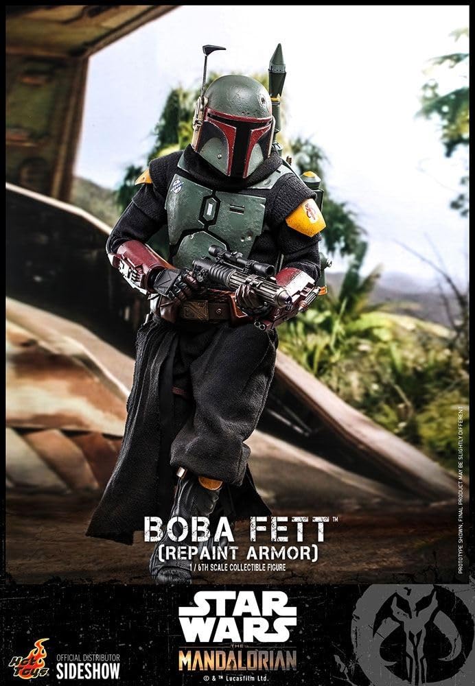 TV Masterpiece The Mandalorian Boba Fett Repainted Armor Version Scale Figure Green 1/6
