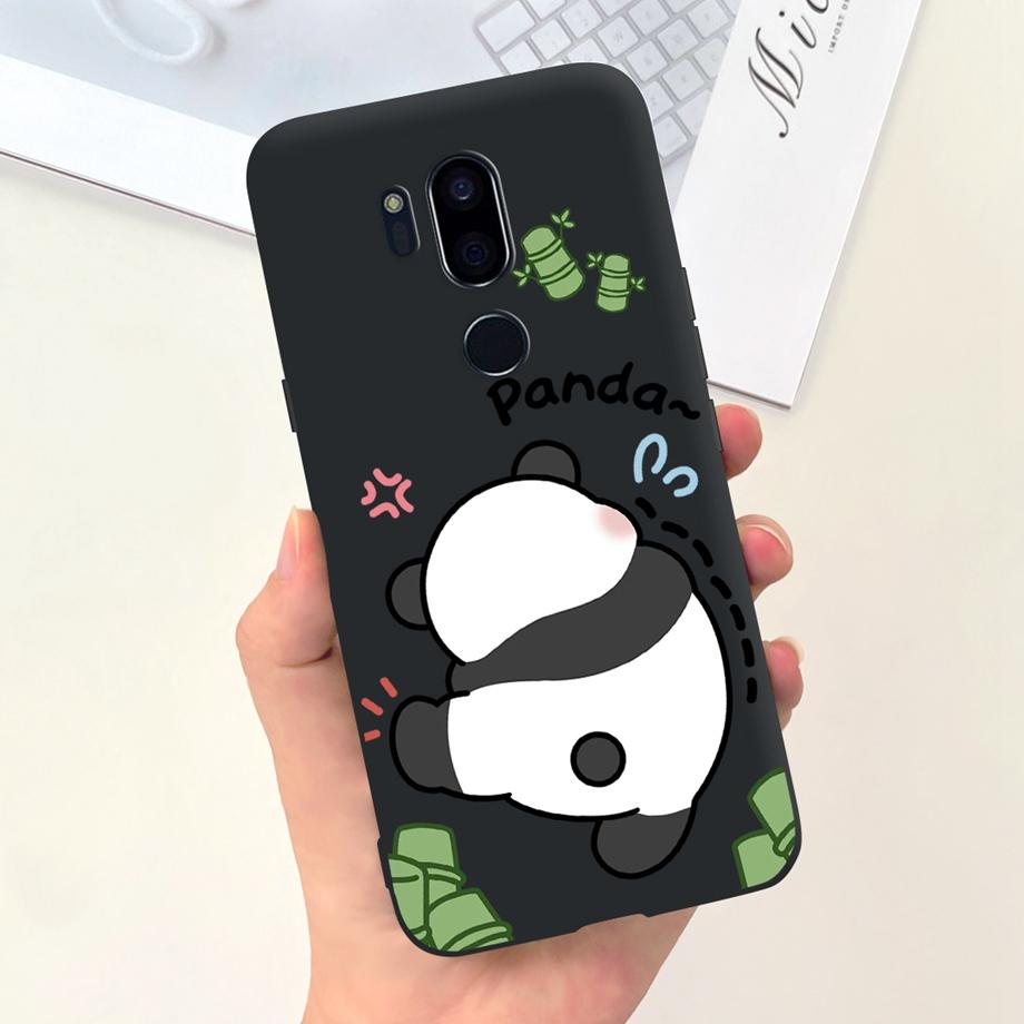 For LG G7 ThinQ G7 Plus Case Luxury Soft Silicone TPU Bumper Phone Cover for LG G6 G6+ Plus Capa Panda Rabbit Goothic Style Case