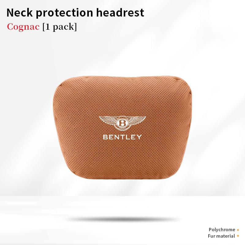 For Bentley Continental GT MULLINER Bentayga Flying Hurtling Spurlogo Car Headrest Neck Support Lumbar Cushion Soft Neck Pillow MY5