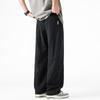 POUM Men's Loose Fit Cotton Straight-Leg Drawstring Pants