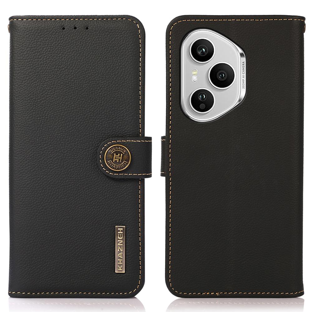 KHAZNEH for Honor 400 Pro 5G (Global) Case Genuine Cow Leather Wallet Phone Cover