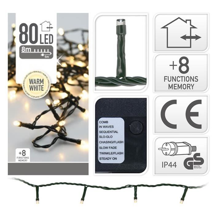 Guirlande Lumineuse - LED - Blanc Chaud - 5m