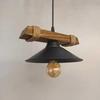 Nova Wooden Rustic Modern Rope Single Pendant Chandelier Home Decoration