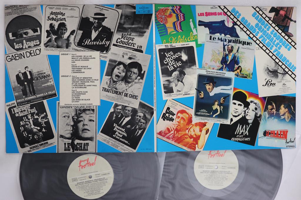 LP Record VARIOUS  Bandes Sonores Originales Des Plus  ALBUM255 DISQUES FESTIV 1977 France Soundtracks  Musicals Used