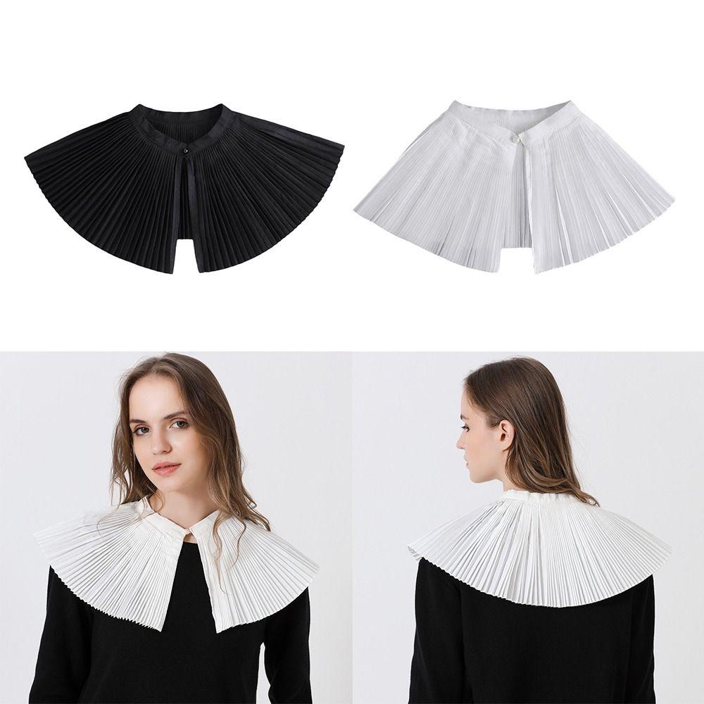 Detachable Lace Neckline Black White Fake Shirt Collar Exquisite Fake Collar  Clothes Decorative