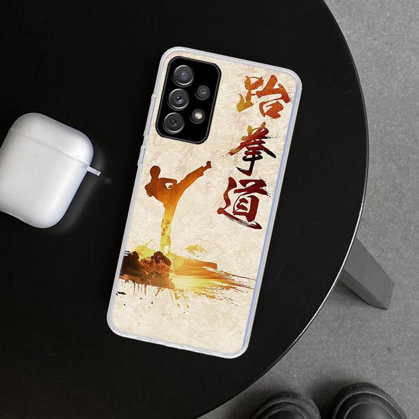 Kungfu Taekwondo Phone Case for Samsung Galaxy A17 A16 A26 A36 A56 A57 A37 A15 A25 A35 A55 A14 A24 A34 A54 A13 A23 A33 A53 Galax