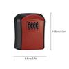 Wall Mount Key Lock Box 4 Digit Password Code Security Lock No Key for Home Office Key Safe Secret Storage Box Organizer