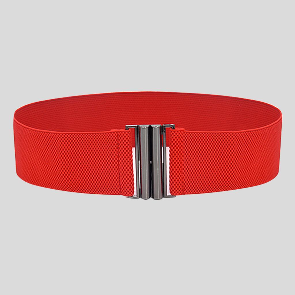 Mote Dame Brede Belter Kvinner Bred Elastisk Beltespenne Midje Kjole Stretch