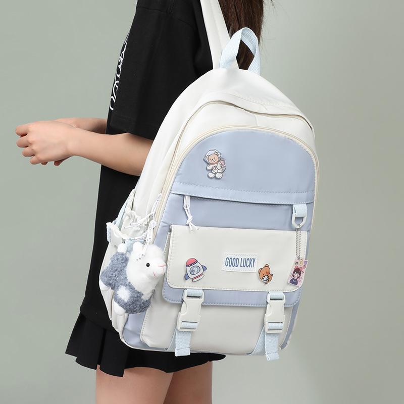 

Schoolbag Women S Backpack High School Large Capacity Junior High School Student College Student Simple Versatile Schoolbag Luggage